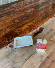 Waterlox tung oil wood floor finish on reclaimed flooring
