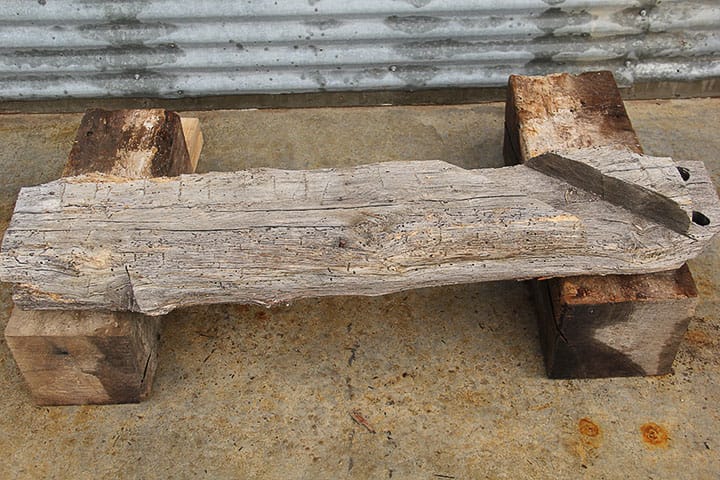Hewn and Round Live Edge Mantel Chunk D7