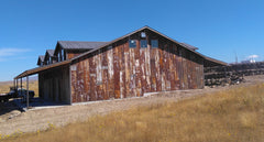 party barn rusty galvanized salvaged metal siding
