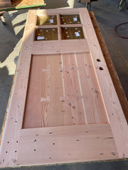 exterior reclaimed flat panel fir door