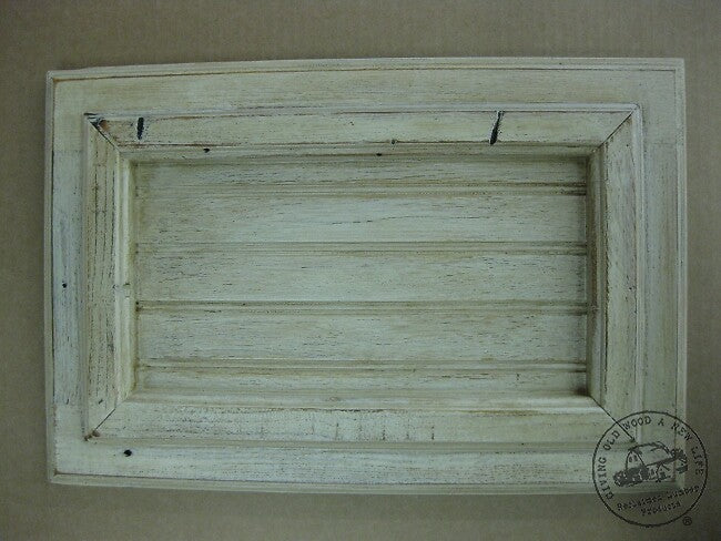 whitewash aged cabinet door 