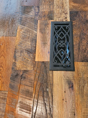 skip planed reclaimed hardwood flooring vintage duct floor grate