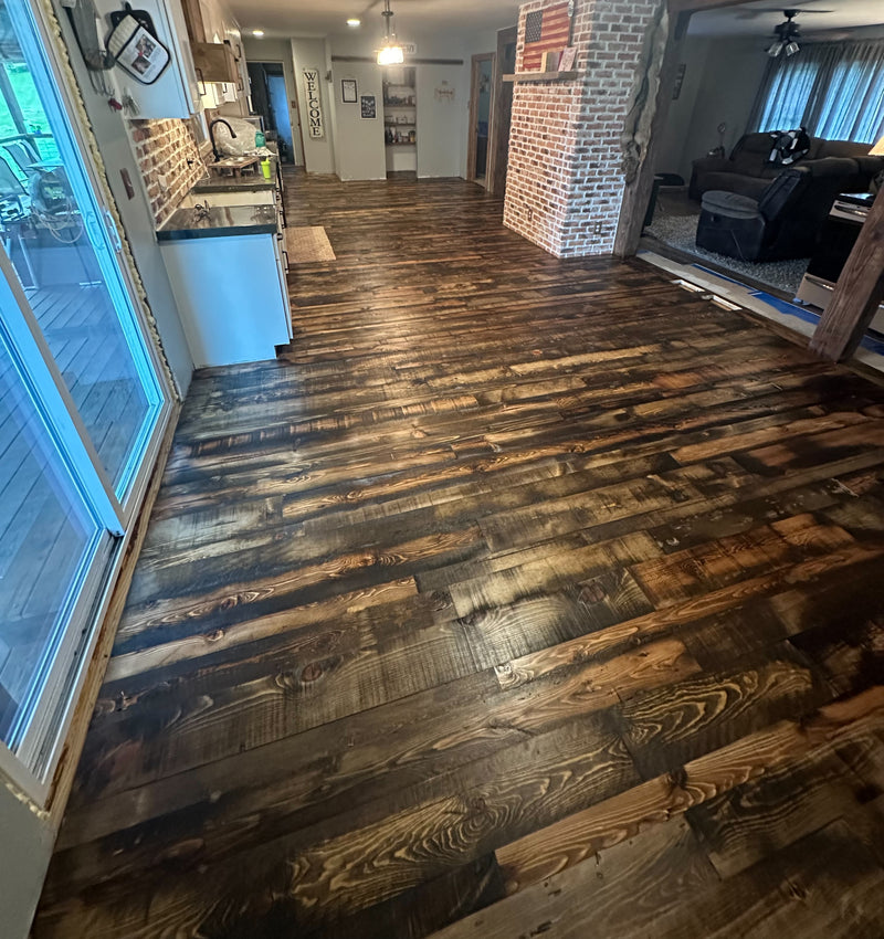 Vinyl Plank Flooring With Knotty Pine Walls | Floor Roma