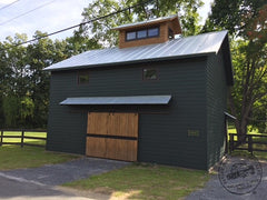 reclaimed pine slab barn garage door