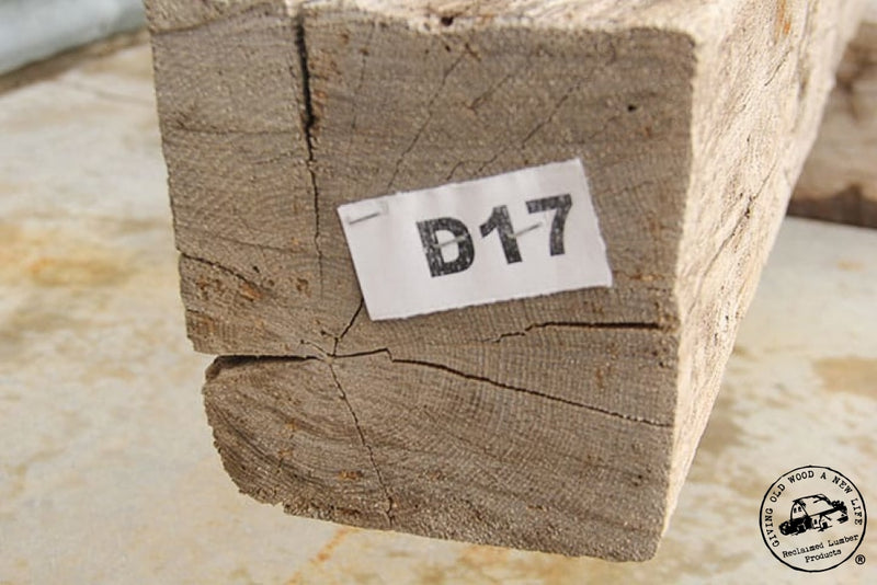 17' Long Hardwood Mortised Twisted Beam D17