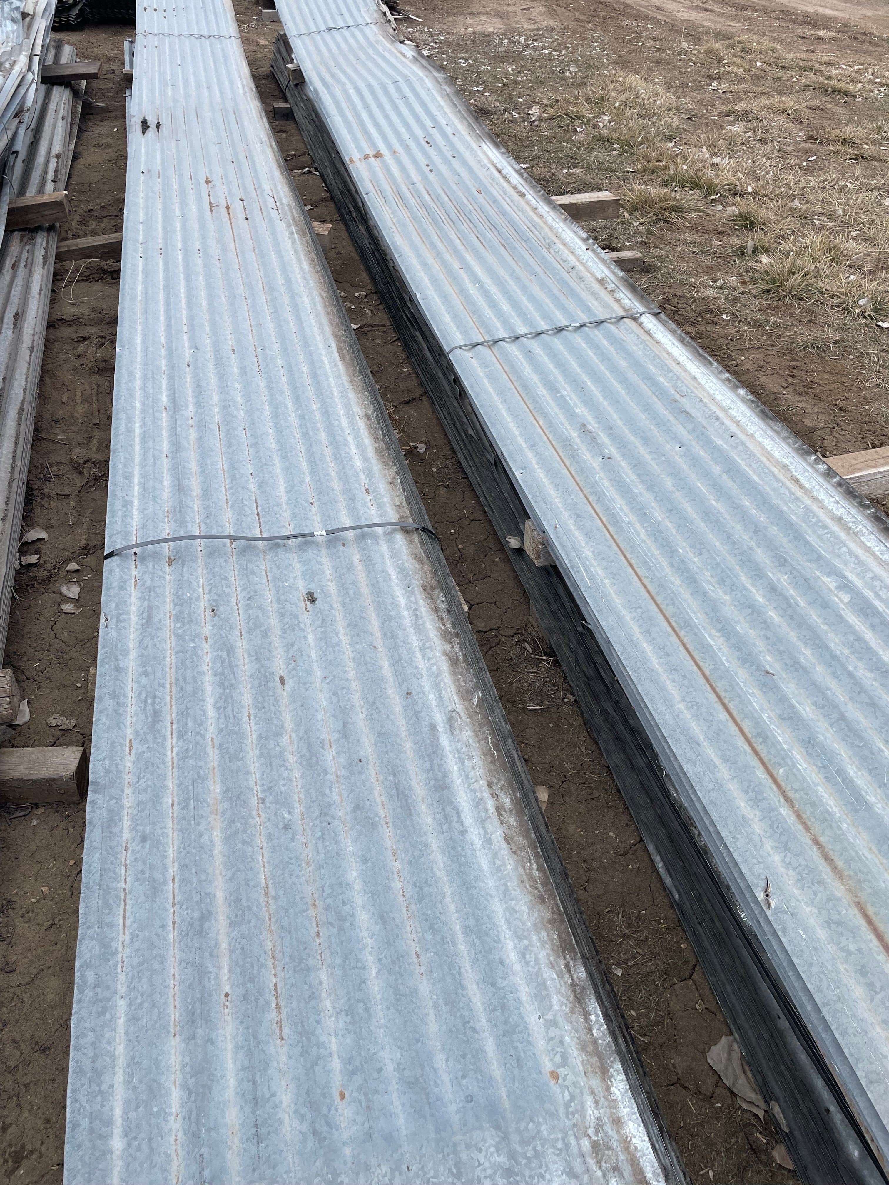 Old Galvanized Corrugated Roof Sheet Metal | Reclaimed Lumber Products