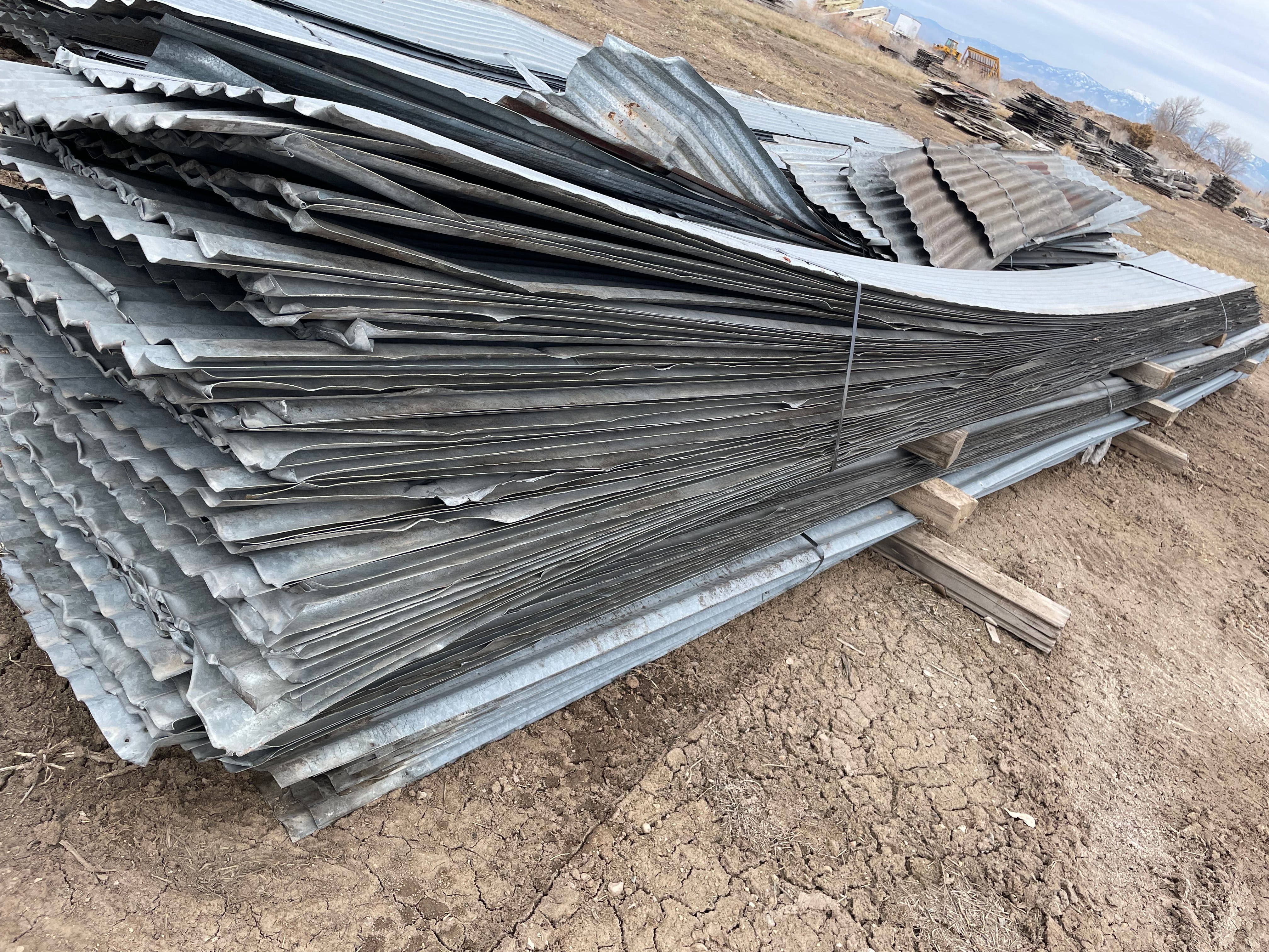 Old Galvanized Corrugated Roof Sheet Metal | Reclaimed Lumber Products