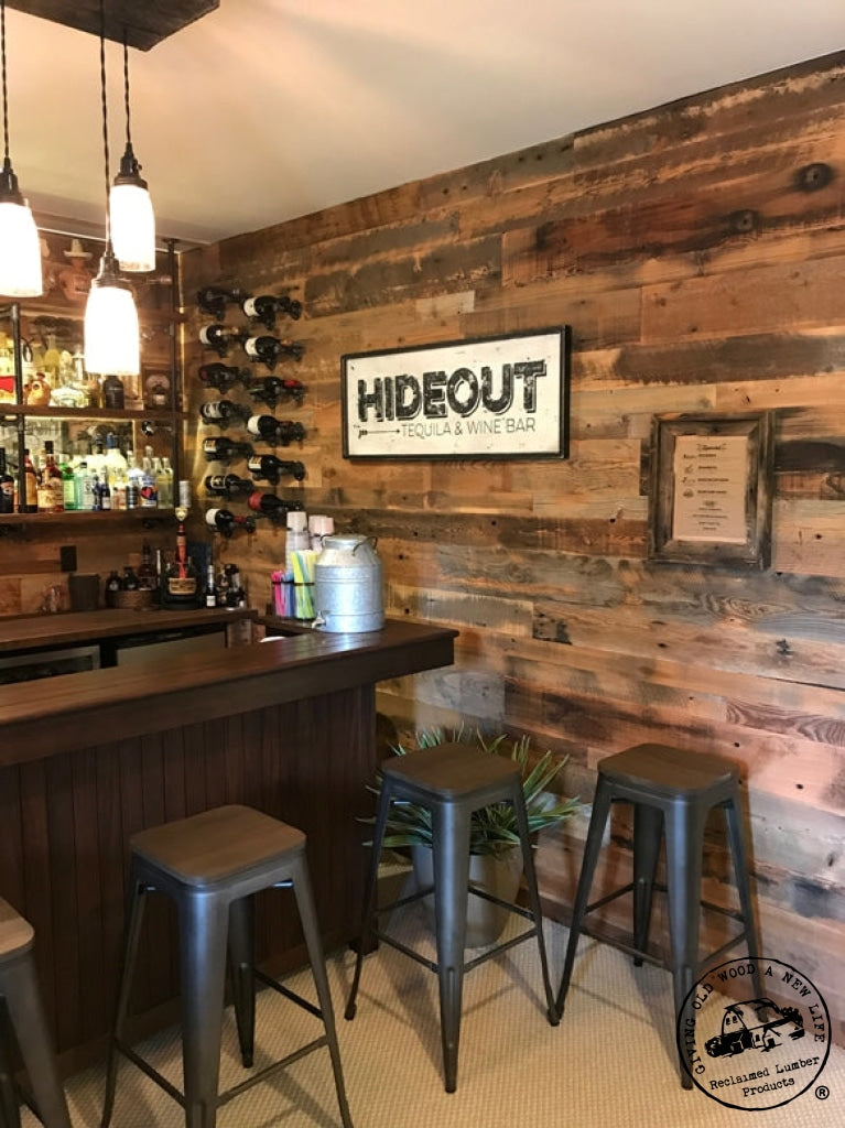 Accent Wall Paneling - Idaho Barn Wood Blend | Reclaimed Lumber Products