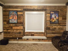 entertainment room accent wall panels