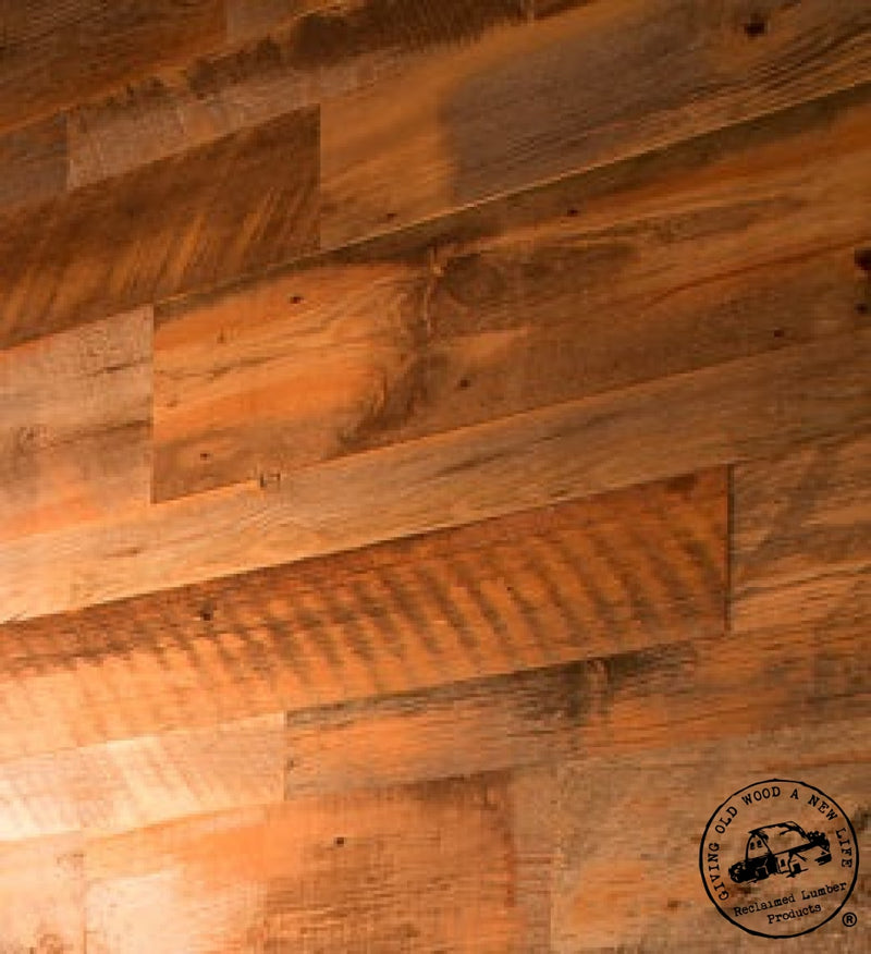 Dark Wood Planks Accent Wall