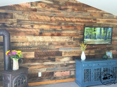 Cabin Barn Wood Blend wall paneling