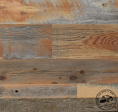 Sample barn wood wall paneling