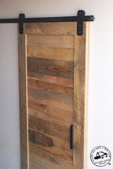 Rlp Flat Track reclaimed wood door