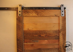 Barn Door Hardware - reclaimed wood door