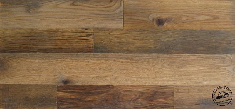fumed Mixed reclaimed Oak floor