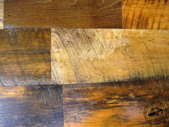 polyurethane finish on reclaimed hardwood floor