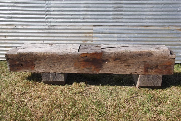 Roughsawn Reclaimed Wood Beam Oversized Mantel (B4)