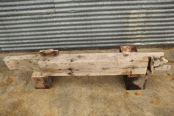 Old Sawn Rough Notched Barn Beam D3