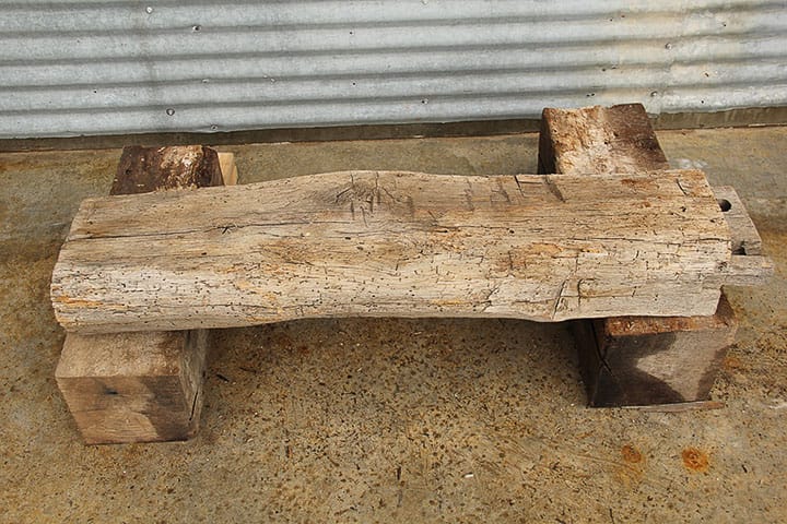 Hand Hewn Reclaimed Oak Log D13