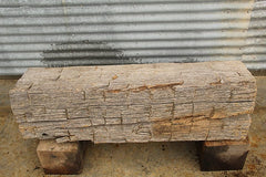 Dowel Pin Hand Hewn Hardwood Mantel D16