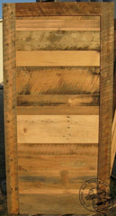 raw wood barn wood door
