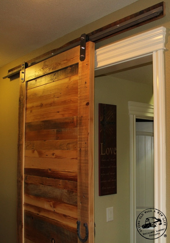 reclaimed lumber products wood door on Heavy Duty  Barn Door Hardware